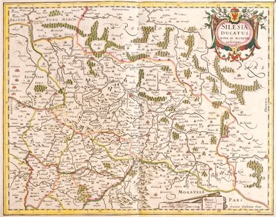 Południowo-zachodnia Polska, północno-wschodnie Czechy autorstwa Frederick de Wit