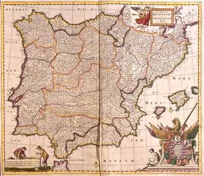 Hiszpania i Portugalia autorstwa Frederick de Wit
