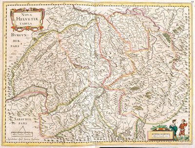 Szwajcaria autorstwa Frederick de Wit