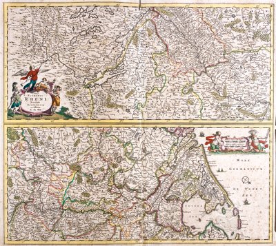 Bieg rzeki Ren autorstwa Frederick de Wit
