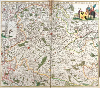 Walonia, Nord-Pas-de-Calais, Belgia, Francja autorstwa Frederick de Wit