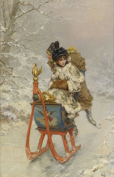 Kulig autorstwa Frederik Hendrik Kaemmerer
