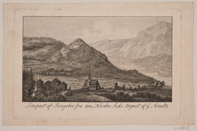 Duński:  Prospekt w Ringeboe autorstwa Frederik Ludvig  Bradt