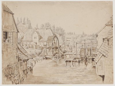Salinmølle. Oldesloo autorstwa Frederik Rohde
