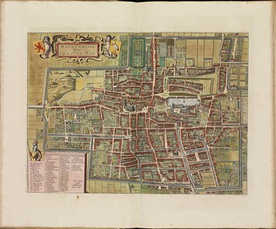 Theatrum ichnographicum omnium urbium et præcipuorum oppidorum Belgicarum XVII Provinciarum peraccurate delineatarum. autorstwa Frederik de Wit