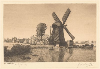 At the Fear (oryginalny tytuł na obiekcie) autorstwa Frederik van der Harst (signed by artist)