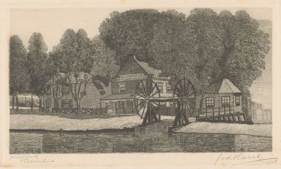 Polderhuis (oryginalny tytuł na obiekcie) autorstwa Frederik van der Harst (signed by artist)
