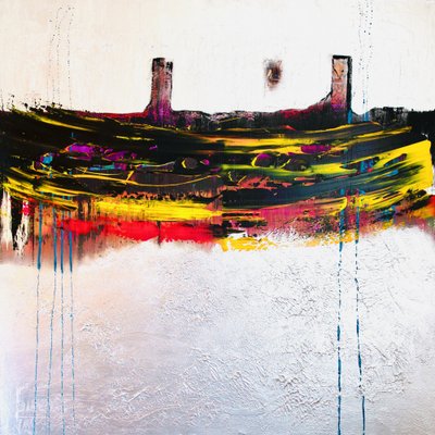 Dynamiczna abstrakcyjna panorama miasta autorstwa Fredrik Olsen