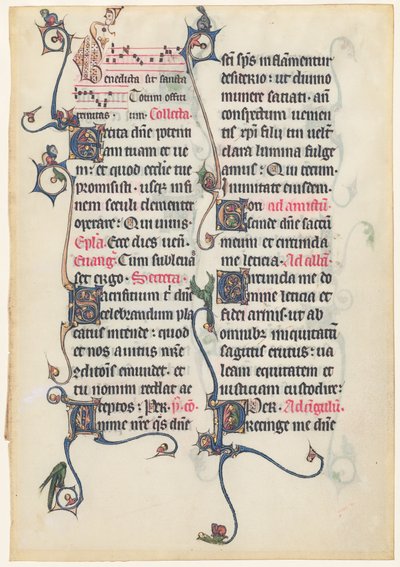 Rękopis z Mszału Beauvais autorstwa French 13th Century