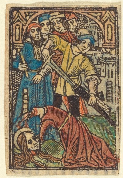 Ścięcie św. Katarzyny (?) autorstwa French 15th Century