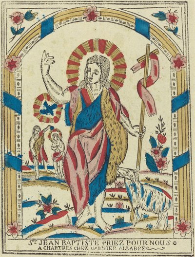 Święty Jan Chrzciciel módl się za nas autorstwa French 19th Century