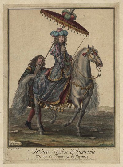 Maria Teresa z Hiszpanii 1638-1683, królowa małżonka Francji i Nawarry, 1682 autorstwa French Master