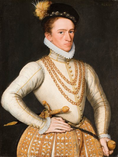 Portret nieznanego szlachcica francuskiego, 1560 autorstwa French Master