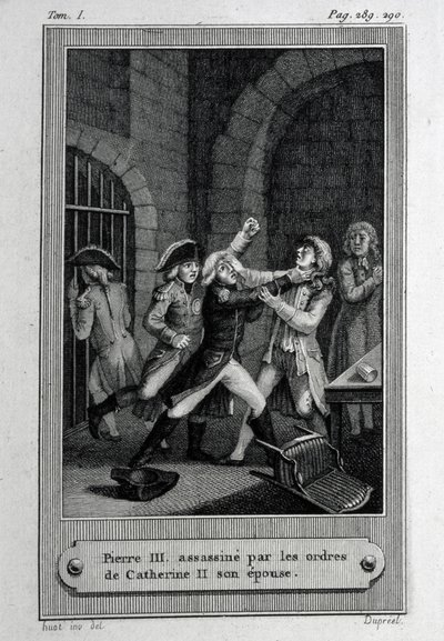 Zabójstwo cesarza Rosji Piotra III Fiodorowicza 17 lipca 1762 r. autorstwa French Master