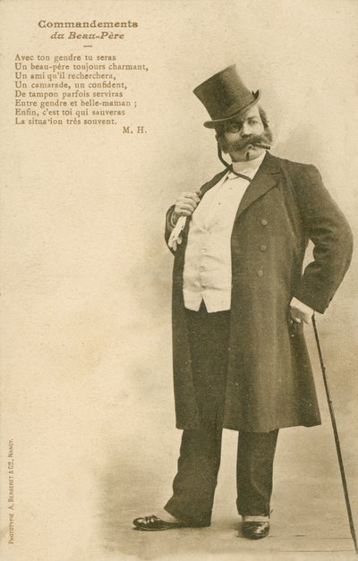 Zasady ojczyma (zdjęcie czarno-białe) autorstwa French Photographer
