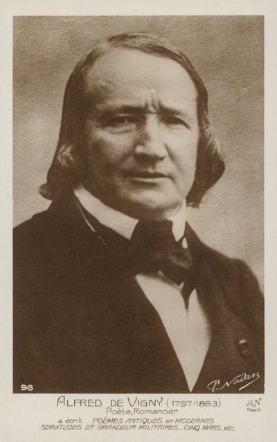 Alfred de Vigny (1797-1863), francuski poeta i powieściopisarz autorstwa French Photographer