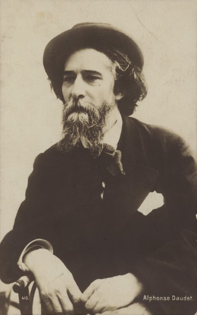 Alphonse Daudet (1840-1897), francuski powieściopisarz autorstwa French Photographer