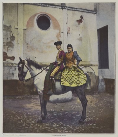 Na Feria of Sewilla (kolor lito) autorstwa French Photographer