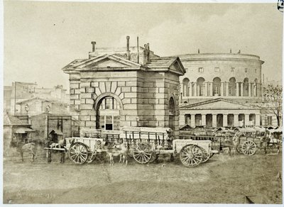 Barriere de Pantin la Villette na fotografii „”Bariery Paryża” autorstwa Gouviot autorstwa French Photographer