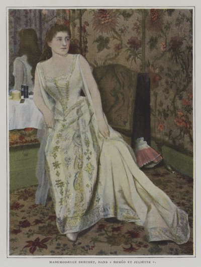 Belgijska sopranistka Lucy Berthet jako Julia w operze Romeo i Julia Charlesa Gounoda (zdjęcie kolorowe) autorstwa French Photographer