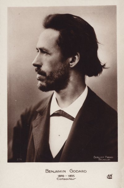 Benjamin Godard, francuski skrzypek i kompozytor romantyczny (1849-1895) autorstwa French Photographer