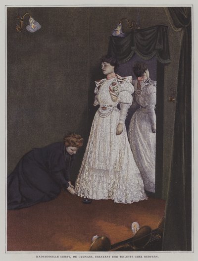 Berthe Cerny, francuska aktorka (kolorowe zdjęcie) autorstwa French Photographer
