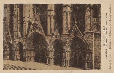 Bourges, Cher, Katedra Saint-Etienne autorstwa French Photographer