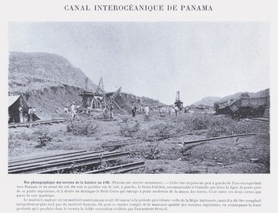 Canal Interoceanico De Panama (zdjęcie czarno-białe) autorstwa French Photographer