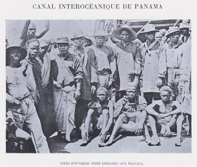 Canal Interoceanico De Panama (zdjęcie czarno-białe) autorstwa French Photographer