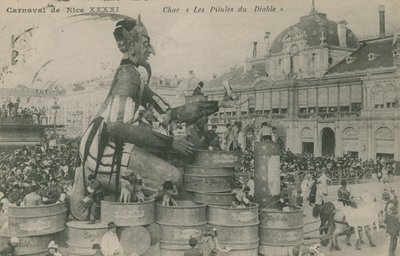 Miły karnawał, Char, Les Pilules du Diable. Pocztówka wysłana w 1913 roku. autorstwa French Photographer