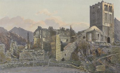 Casteil, Ruiny starego klasztoru St-Martin-du-Canigou autorstwa French Photographer