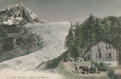 Chamonix - lodowiec Bossons. Pocztówka wysłana w 1913 roku. autorstwa French Photographer