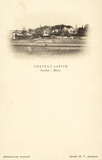 Chateau Lafite, Pauillac, Medoc autorstwa French Photographer
