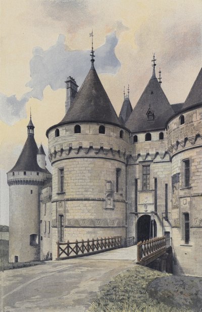 Chaumont-sur-Loire, Wejście do zamku autorstwa French Photographer