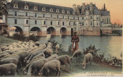 Chenonceaux, pałace, fasada wschodnia autorstwa French Photographer