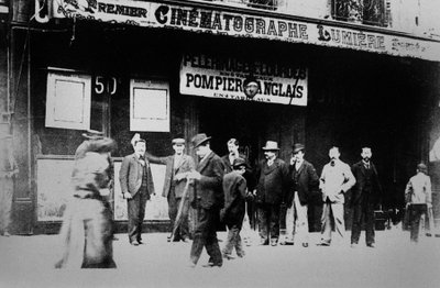 "Cinematographe Lumiere", pierwsze kino w Paryżu autorstwa French Photographer