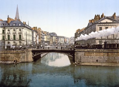 Zbieg Edre i Loary w Nantes, 1890-1900 autorstwa French Photographer