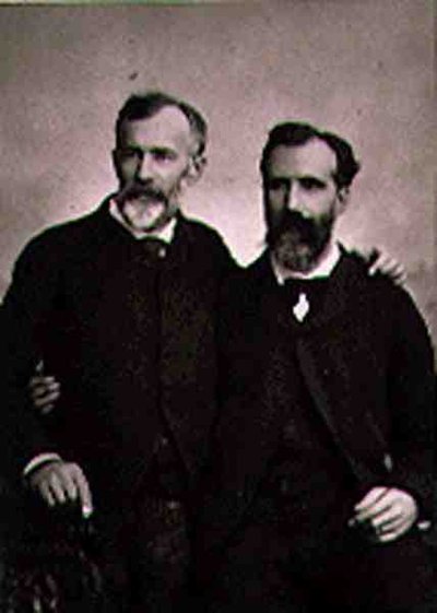 Emmanuel Benner (1836-96) i Jean Benner (1836-1906), z „Galerie Contemporaine”, ok. 1874-78 (zdjęcie czarno-białe) autorstwa French Photographer
