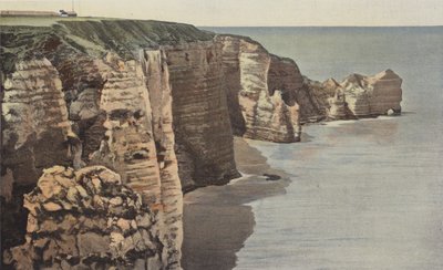 Etretat, klify Porte damont autorstwa French Photographer