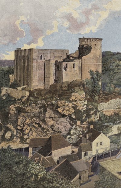 Klif, Le Chateau, Widok z Mont Mirat autorstwa French Photographer