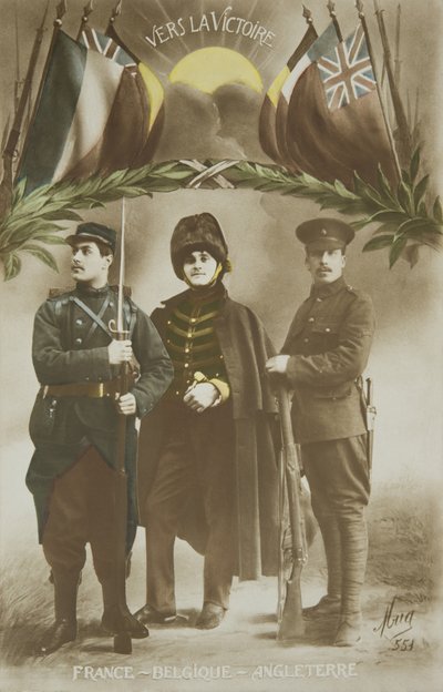 I wojna światowa, sojusz Francja - Belgia - Anglia, XX w. (foto) autorstwa French Photographer
