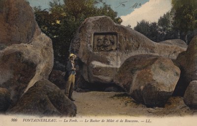 Fontainebleau, La Foret, Skała Miletu i Rousseau autorstwa French Photographer