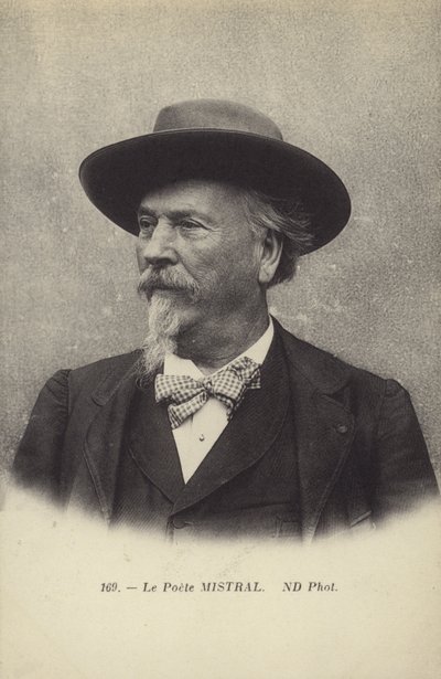Frederic Mistral (1830-1914), francuski poeta i leksykograf języka okcytańskiego autorstwa French Photographer
