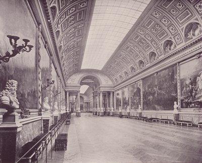 Galeria Bitew, Pałac Wersalski (zdjęcie czarno-białe) autorstwa French Photographer