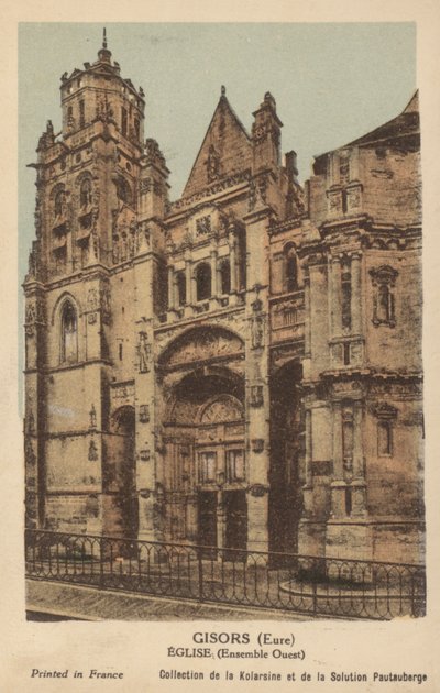 Gisors, Kościół autorstwa French Photographer