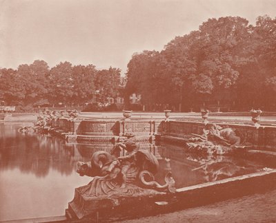 Wielki Basen Neptuna (zdjęcie czarno-białe) autorstwa French Photographer