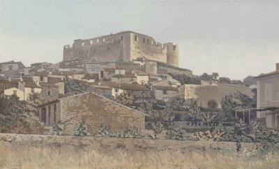 Greoulx, Ruiny warownego zamku templariuszy, Cote S O autorstwa French Photographer