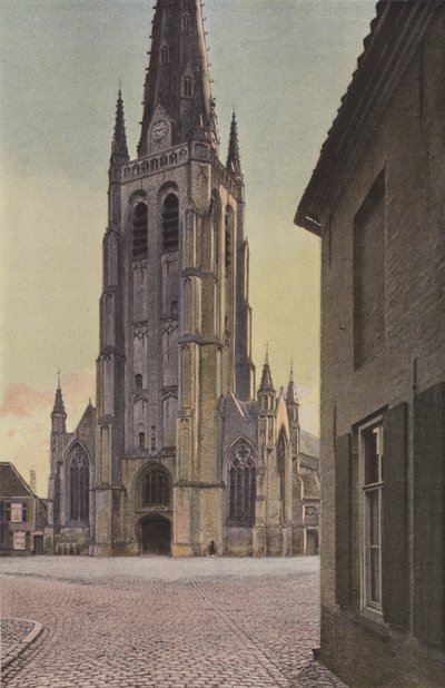 Hondschoote, Eglise, Fasada O autorstwa French Photographer