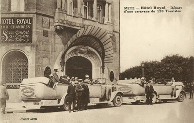 Hotel Royal, Metz, Francja (zdjęcie czarno-białe) autorstwa French Photographer