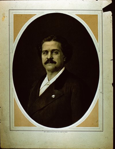 chochlik. Lemercier & Co. portret mężczyzny (zdjęcie w sepii) autorstwa French Photographer